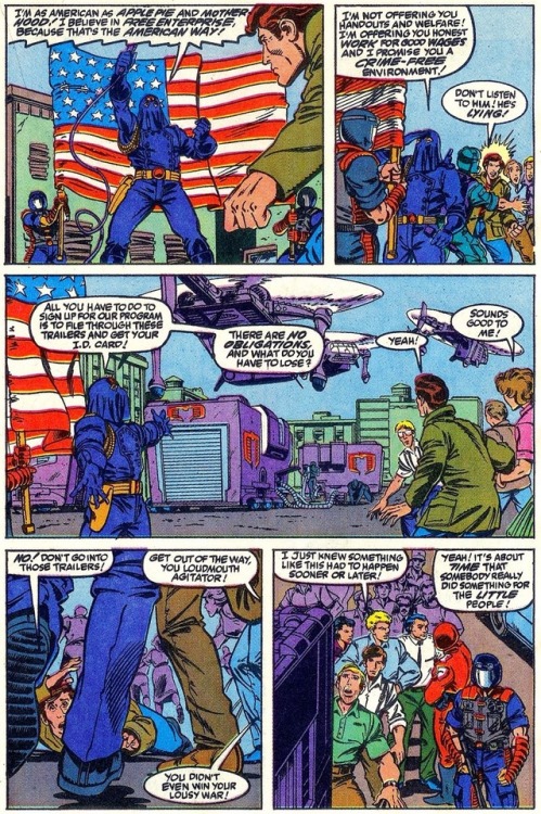 waitwhatpod:Larry Hama always enjoyed a good helping of political satire. (From G.I. Joe: A Real Ame