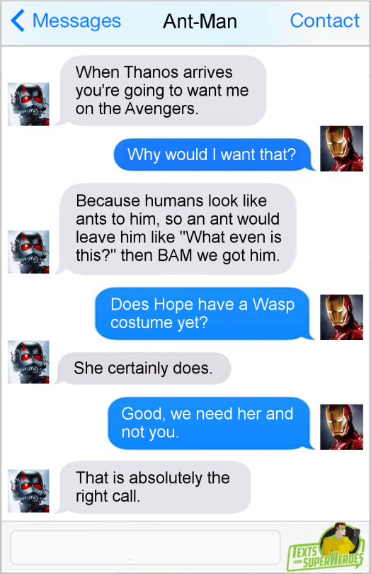 Porn Pics textsfromsuperheroes: The Best of Ant-Man!