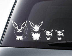 pokemonmerchandise:   Eevee Family Car Decal Set