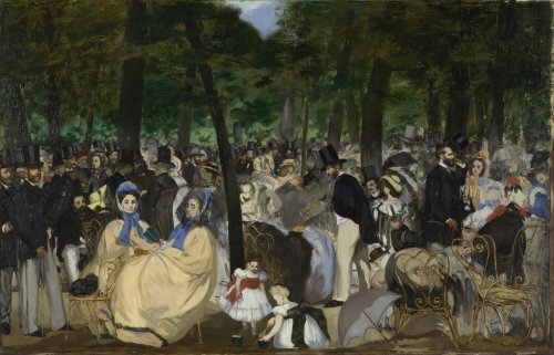 Music in the Tuileries Gardens, by Édouard Manet, National Gallery, London.