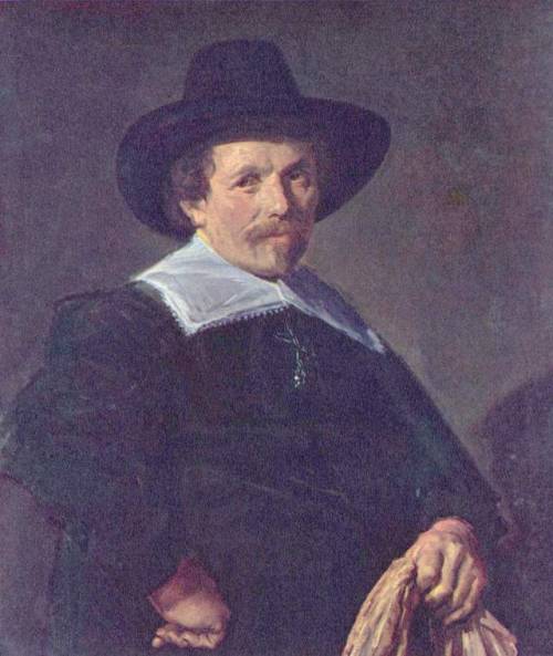 Portrait of a Man holding Gloves, 1645, Frans HalsSize: 67.3x78.5 cmMedium: oil, canvas