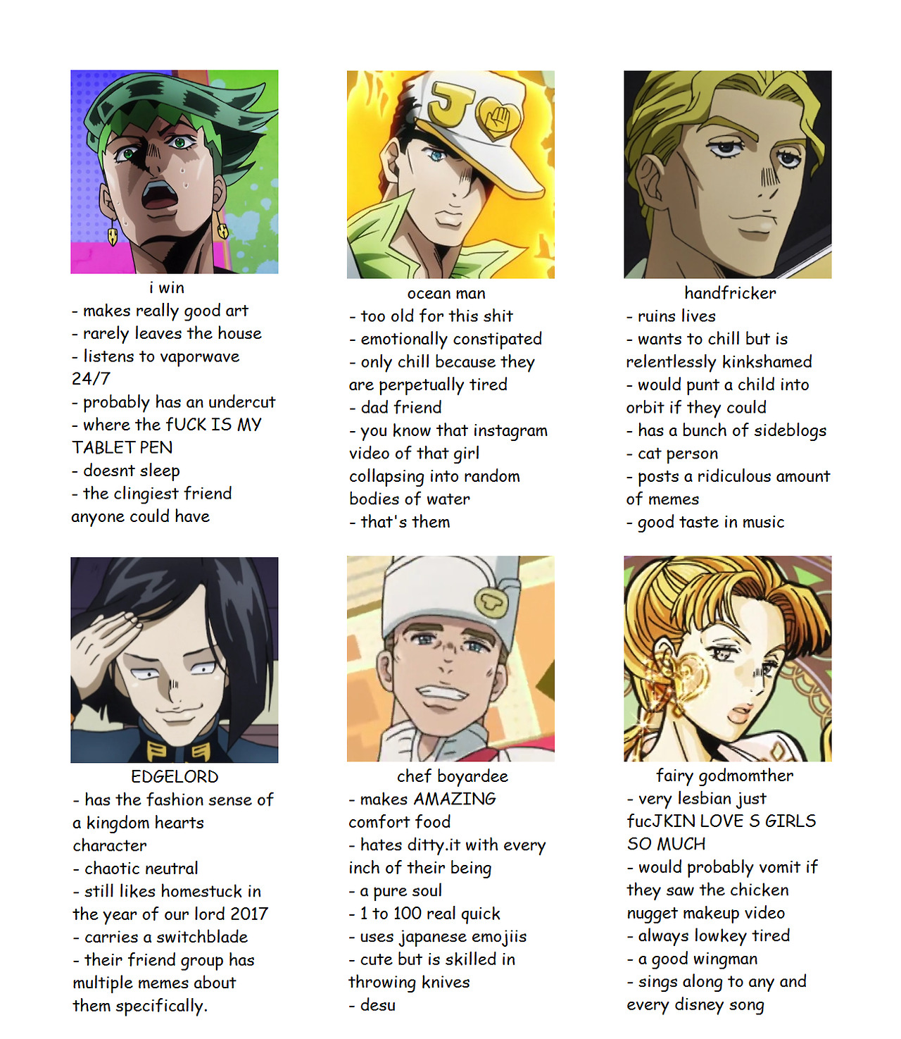 Chiharu's Jojo Stand Stats Meme by Goshujin-Neko on DeviantArt