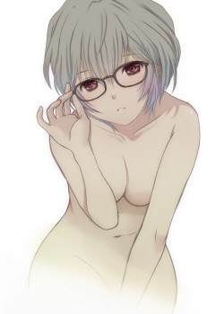 mirukicum:  Evangelion girls for Leakybutthole fufufufufu rei waifu for laifu