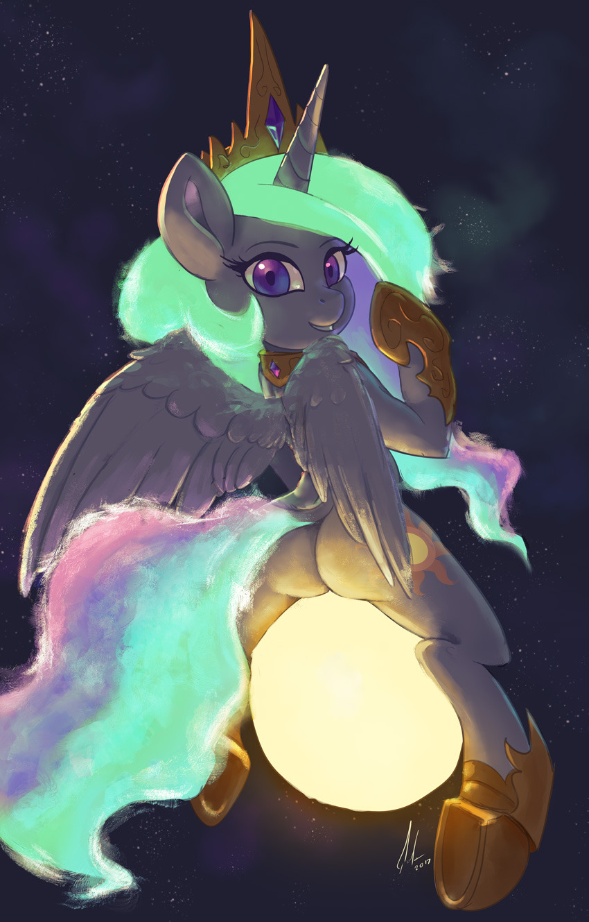 captainbutteredmuffin: kartoonkorner: Upated Solar Regalia, now with her wings. is