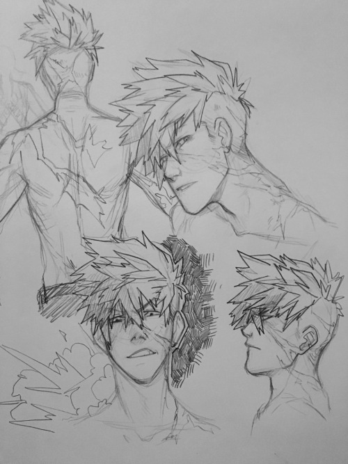 istehlurvz:Watchin bad reality tv and doodling older Kacchan👌✨ the stupid kid is so headstrong to run into battles I’m sure he’d have a ton of scars after a few years~