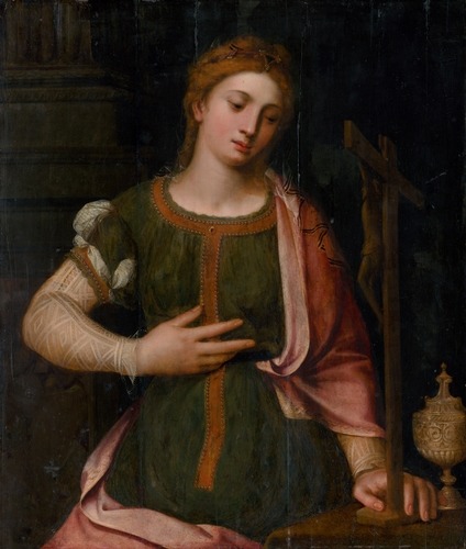 slovak-national-gallery: Penitent Mary Magdalene, Antverpský maliar, 1540, Slovak National Ga