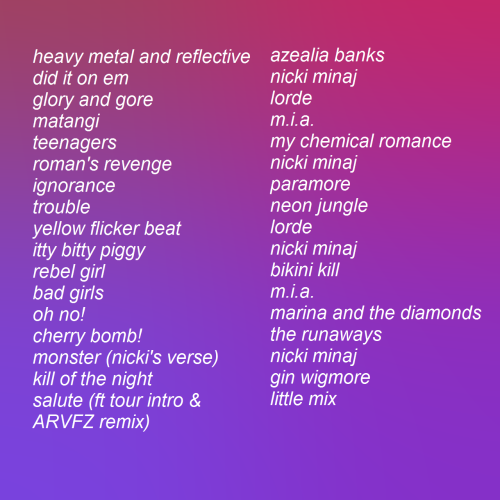 twocans:FIGHT ME!!! a playlist for when you want to fight literally everyone  LISTEN HERE cover photo salute remix