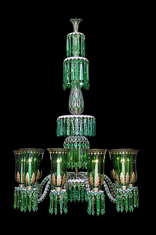 1lifeinspired:F. Osler Enameled Chandelier, 1850 | The House of Beccaria