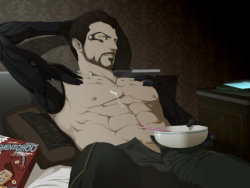 fan-bara:  Adam Jensen is a very underrated bara character in my opinion.