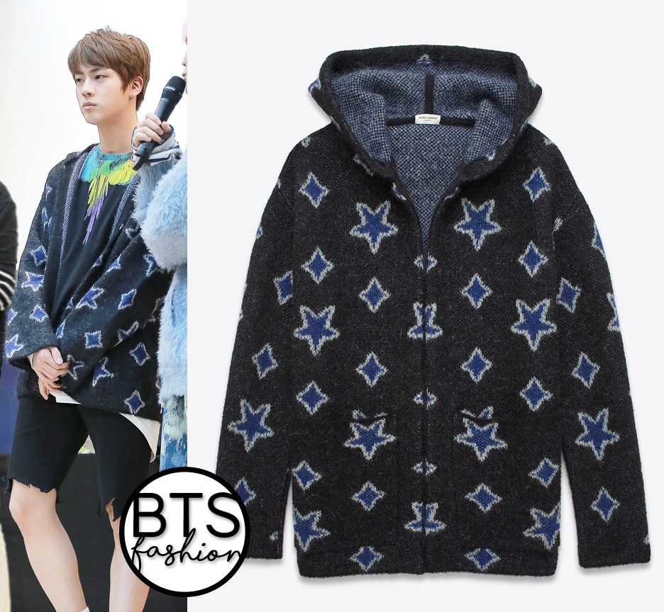 BTS Fashion — Jin | Fansign | 170224 Saint Laurent Ivory Star...