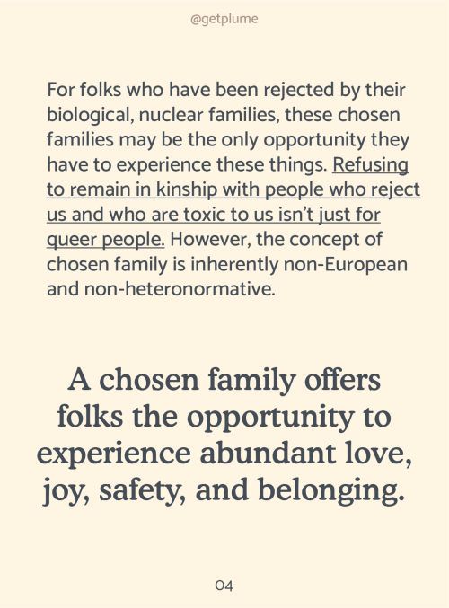Chosen families do not come to us in perfect packages; their very structure aims to resist the idea 