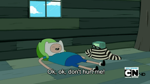 princessbubbletom:I love it when Finn gets really down and blue about something and BMO cheers him u