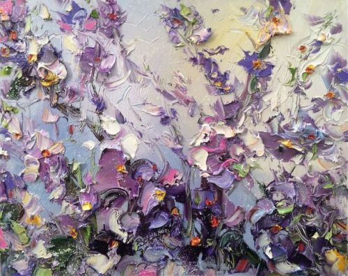 theartjournals: Abstract Flower Painting by Georgi Petrov Website | Facebook