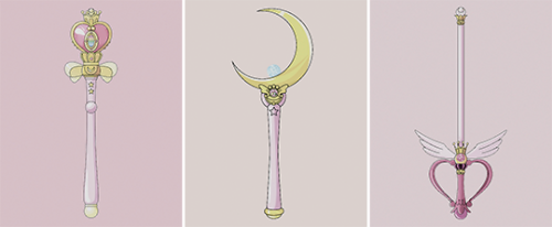 dailyshoujo - magical sailor moon wands