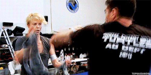 caroldanversenthusiast: altieracunningham-archived: Charlize Theron training for Atomic Blonde (2017