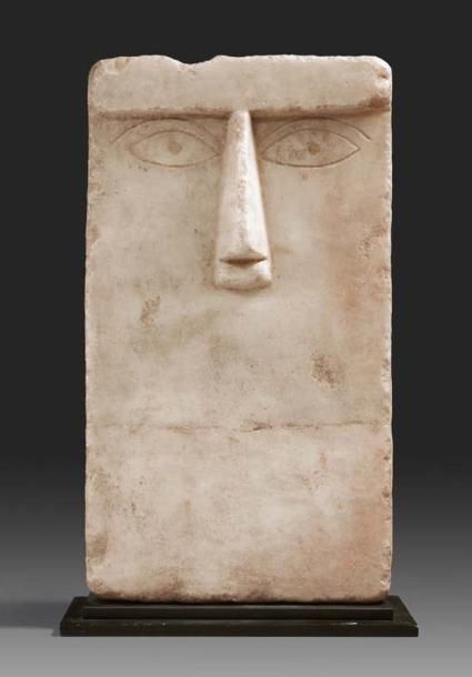 fromthedust: Anthropomorphic rectangular alabaster Stele from the Arabian Peninsula, 1st millennium 