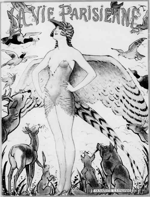 Chéri Hérouard (1881-1961), ‘Sa Majesté La Faisane’ (Her Majesty The Pheasant), “La Vie Parisi