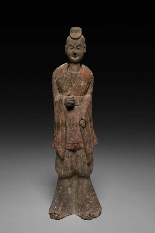 Court Official (Tomb Figure), 1st quarter of 6th Century, Cleveland Museum of Art: Chinese ArtSize: 