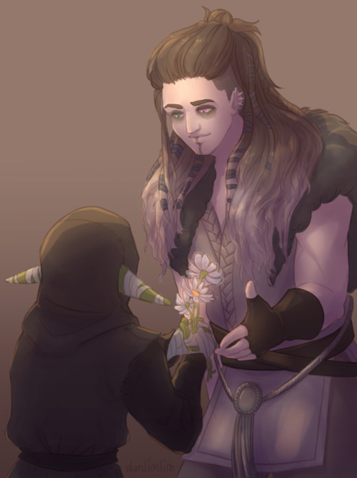 calebwidodadst: danlimlim-art: Nott giving Yasha flowers so she won’t kill her? Beautiful&hell