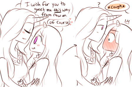 dashingicecream:  tiny twilestia comic that wasn’t suppose to be a comic but here