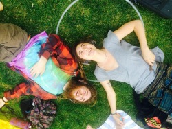 filthy-hippie-vibes:  Cloud gazing during the Silent Disco at Laurelhurst today!