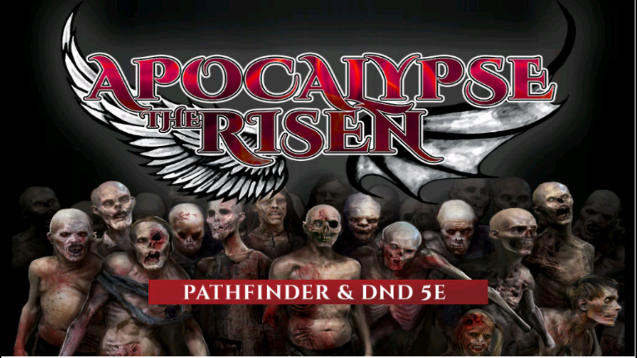 Apocalypse the Risen PFRPG and DnD5e Kickstarter coming March 21st!
Update: https://goo.gl/TLM1DC