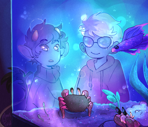 moonpaw:Davekat date for @allye-cat-draws - one of the winners from the daily-karkat contest!Happy B