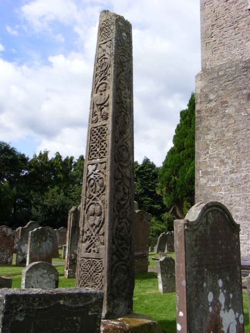 The Bewcastle Cross is an Anglo-Saxon cross which still stands in its original position within the c