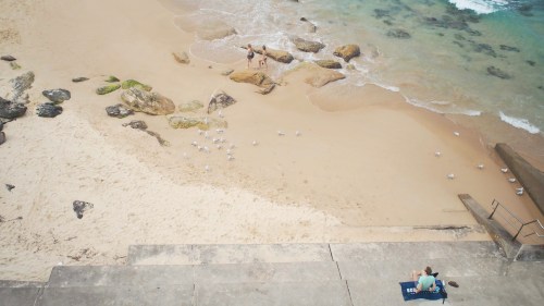 Bondi Beach, Sydney. I wish I had the right words to describe that sea-foam crystal blue that cascad