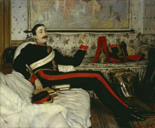 James Jacques Tissot. Frederick Burnaby. 1870. Oil on panel. National Portrait Gallery, London.