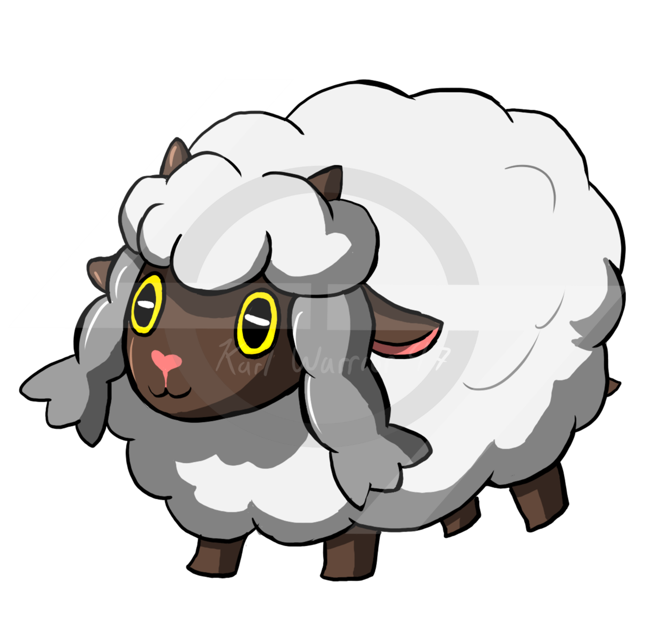 A Wandering Masked Phantom Wooloo The Sheep Pokemon From The Recent 6 5 19