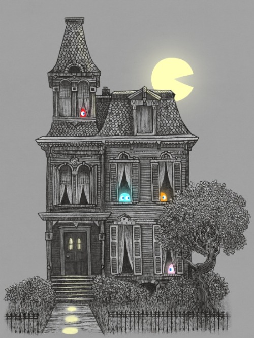 bestof-society6:ART PRINTS BY TERRY FAN  Haunted by the 80’s Midnight Snack  Ghost Ship FREE WORLDWIDE SHIPPING + 10% OFF! ENDS FRIDAY 11:59 PM PT!! USE THE CODE: FRESH 