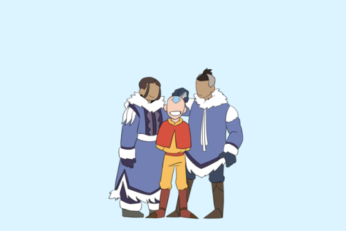 gu-m-an: aang avatar  start ~ team avatar ending. team avatar is Best friend !! XD