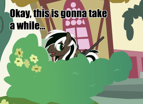 ask-that-brown-pony:  Stuck horseI ain’t helping that horse, I’m out!  XD