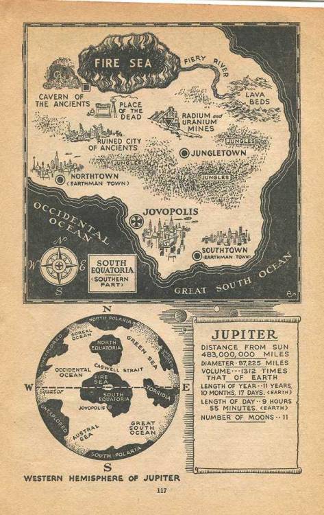 notpulpcovers:Map of Jupiter