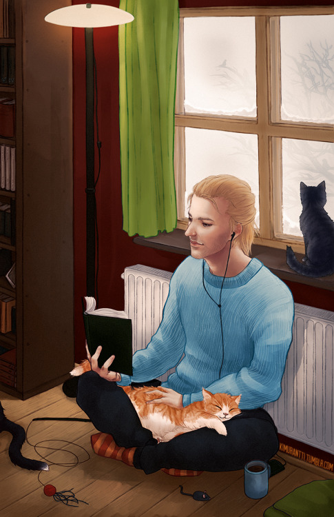 kimurantti: It was so cold and snowy here for a while so I wanted to draw something warm and cozy&he