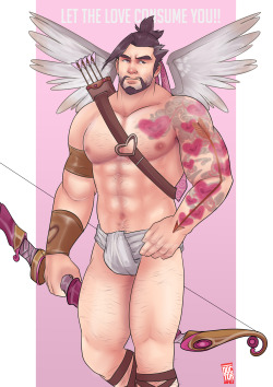 mattdrawsmen:  doctor-anfelo: Cupid Hanzo  Riptide: O////O