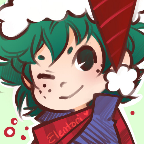 elentori-art:This year’s Christmas Icons are My Hero Academia! Feel free to use as icons anywhere on