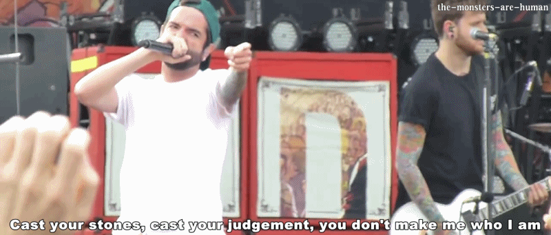 the-monsters-are-human:  A day to remember - Sometimes you’re the hammer sometimes