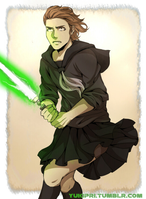 mynameiseyyyyyy:yukipri:Star Wars except if all Jedi and Sith wore school girl uniforms.(…wer