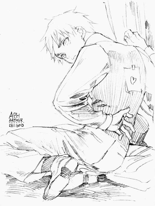 demmy-j: UsUK sketches from Rei’s signed painted sets. (●´∀｀●)
