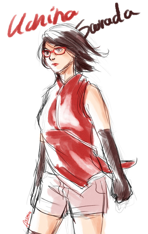 akemiin:  quick sketch of this adorable kid