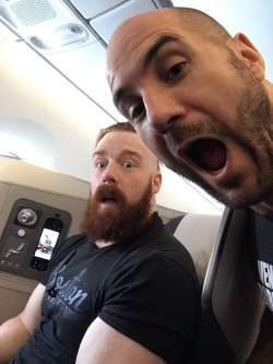 crazyredheadedgirl:  They are so precious! 😍  (From Cesaro’s twitter&amp; IG story / 6.27.2017)