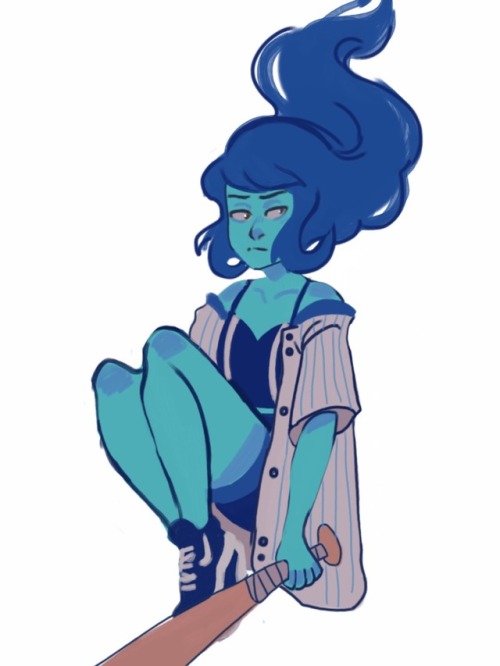 unabashedlymysticalnacho:Lapis lazuli long hair