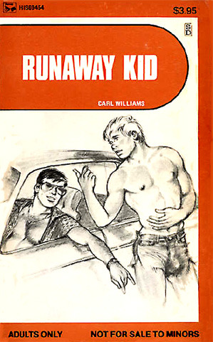 Runaway Kid - a cover by Adam (Jack Bozzi) for a vintage pulp fiction novel.