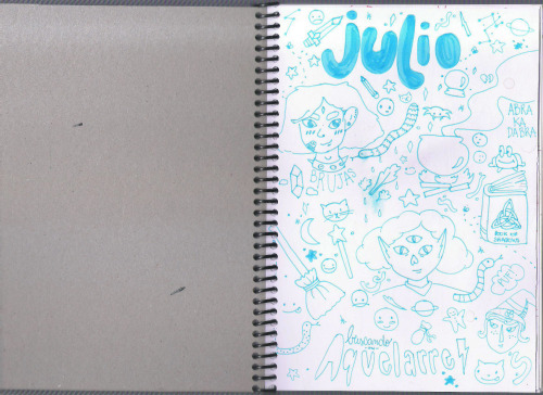 some of the pages from my july journal