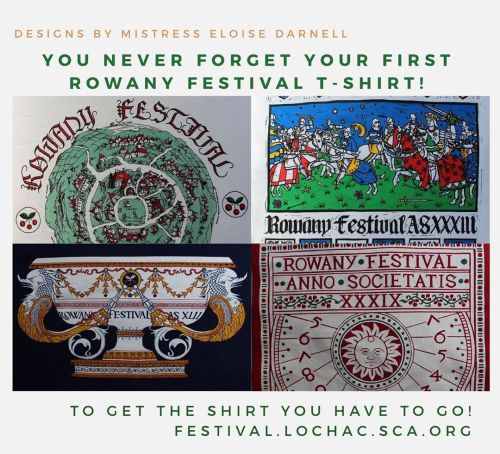 It’s #throwbackthursday and we’re throwing back to some of the classic #RowanyFestival tee shirt des