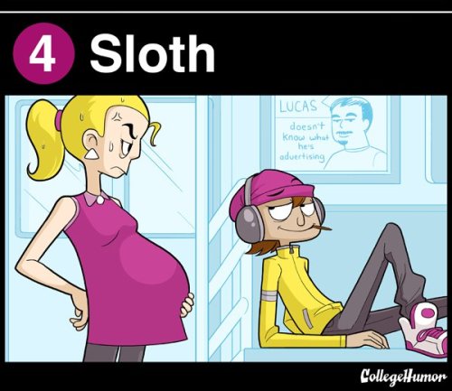 jesslaughingalonewithnewleaf:    mindofamaddock:   centquius:  sevendeadlysinsart:  Seven Deadly Sins of public transport  please read the ads in the background please  finally someone has lust be the person lusting, not the one being lusted after. 