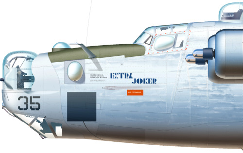 donotdestroy:  Consolidated B-24 Liberator Aircraft illustration 