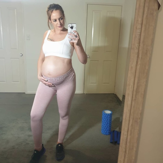 emptyhead424: Her (v/o): This is all I want to wear anymore. Sports bras and leggings.